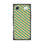 プレミアムスクエアケース with MagSafe［ Small Stripe - Green × Orange ］