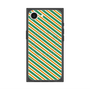 プレミアムスクエアケース with MagSafe［ Small Stripe - Green × Orange ］