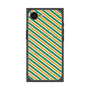 プレミアムスクエアケース with MagSafe［ Small Stripe - Green × Orange ］