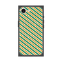 プレミアムスクエアケース with MagSafe［ Small Stripe - Green × Orange ］