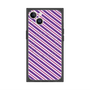 プレミアムスクエアケース with MagSafe［ Small Stripe - Purple × Pink ］