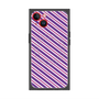 プレミアムスクエアケース with MagSafe［ Small Stripe - Purple × Pink ］