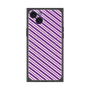 プレミアムスクエアケース with MagSafe［ Small Stripe - Purple × Pink ］