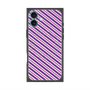 プレミアムスクエアケース with MagSafe［ Small Stripe - Purple × Pink ］
