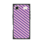 プレミアムスクエアケース with MagSafe［ Small Stripe - Purple × Pink ］