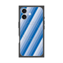 プレミアムスクエアケース with MagSafe［ Middle Stripe - Blue ］