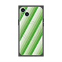 プレミアムスクエアケース with MagSafe［ Middle Stripe - Green ］