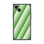 プレミアムスクエアケース with MagSafe［ Middle Stripe - Green ］