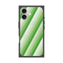 プレミアムスクエアケース with MagSafe［ Middle Stripe - Green ］