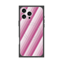 プレミアムスクエアケース with MagSafe［ Middle Stripe - Pink ］