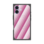 プレミアムスクエアケース with MagSafe［ Middle Stripe - Pink ］