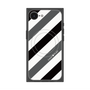 プレミアムスクエアケース with MagSafe［ Big Stripe - Black × Gray ］
