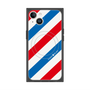 プレミアムスクエアケース with MagSafe［ Big Stripe - Red × Blue ］