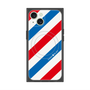 プレミアムスクエアケース with MagSafe［ Big Stripe - Red × Blue ］