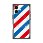 プレミアムスクエアケース with MagSafe［ Big Stripe - Red × Blue ］