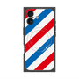 プレミアムスクエアケース with MagSafe［ Big Stripe - Red × Blue ］