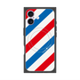 プレミアムスクエアケース with MagSafe［ Big Stripe - Red × Blue ］