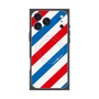 プレミアムスクエアケース with MagSafe［ Big Stripe - Red × Blue ］