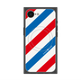 プレミアムスクエアケース with MagSafe［ Big Stripe - Red × Blue ］