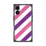 プレミアムスクエアケース with MagSafe［ Big Stripe - Purple × Pink ］