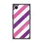 プレミアムスクエアケース with MagSafe［ Big Stripe - Purple × Pink ］