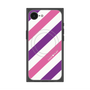 プレミアムスクエアケース with MagSafe［ Big Stripe - Purple × Pink ］