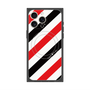 プレミアムスクエアケース with MagSafe［ Big Stripe - Red × Black ］