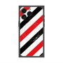 プレミアムスクエアケース with MagSafe［ Big Stripe - Red × Black ］