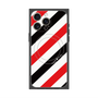 プレミアムスクエアケース with MagSafe［ Big Stripe - Red × Black ］