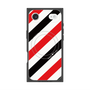 プレミアムスクエアケース with MagSafe［ Big Stripe - Red × Black ］
