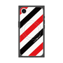 プレミアムスクエアケース with MagSafe［ Big Stripe - Red × Black ］