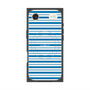 プレミアムスクエアケース with MagSafe［ Small Border - Blue ］