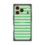 プレミアムスクエアケース with MagSafe［ Small Border - Green ］