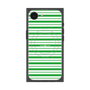 プレミアムスクエアケース with MagSafe［ Small Border - Green ］