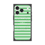 プレミアムスクエアケース with MagSafe［ Small Border - Green ］