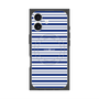 プレミアムスクエアケース with MagSafe［ Small Border - Navy ］