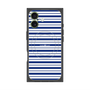 プレミアムスクエアケース with MagSafe［ Small Border - Navy ］