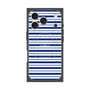 プレミアムスクエアケース with MagSafe［ Small Border - Navy ］