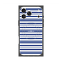 プレミアムスクエアケース with MagSafe［ Small Border - Navy ］