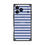 プレミアムスクエアケース with MagSafe［ Small Border - Navy ］