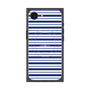 プレミアムスクエアケース with MagSafe［ Small Border - Navy ］