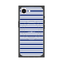 プレミアムスクエアケース with MagSafe［ Small Border - Navy ］
