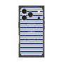プレミアムスクエアケース with MagSafe［ Small Border - Navy ］