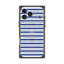 プレミアムスクエアケース with MagSafe［ Small Border - Navy ］