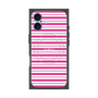 プレミアムスクエアケース with MagSafe［ Small Border - Pink ］