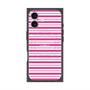 プレミアムスクエアケース with MagSafe［ Small Border - Pink ］