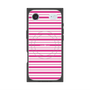 プレミアムスクエアケース with MagSafe［ Small Border - Pink ］