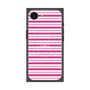 プレミアムスクエアケース with MagSafe［ Small Border - Pink ］