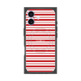 プレミアムスクエアケース with MagSafe［ Small Border - Red ］