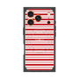 プレミアムスクエアケース with MagSafe［ Small Border - Red ］